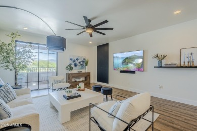 This fully REDESIGNED, Greek Isle-inspired upper-level condo in on Desert Forest Golf Club in Arizona - for sale on GolfHomes.com, golf home, golf lot