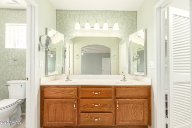 Discover all the charm of this gorgeous single-story home in the on Sunland Springs Golf Course  in Arizona - for sale on GolfHomes.com, golf home, golf lot