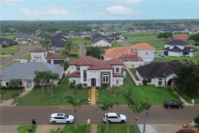 Experience luxury living in this stunning modern Spanish-style on Tierra Santa Golf Club in Texas - for sale on GolfHomes.com, golf home, golf lot