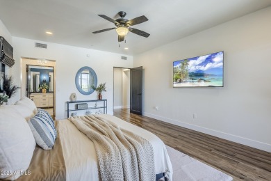 This fully REDESIGNED, Greek Isle-inspired upper-level condo in on Desert Forest Golf Club in Arizona - for sale on GolfHomes.com, golf home, golf lot