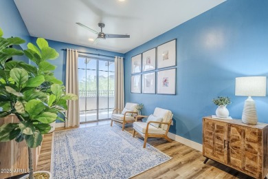 This fully REDESIGNED, Greek Isle-inspired upper-level condo in on Desert Forest Golf Club in Arizona - for sale on GolfHomes.com, golf home, golf lot