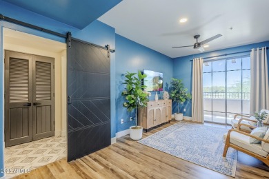 This fully REDESIGNED, Greek Isle-inspired upper-level condo in on Desert Forest Golf Club in Arizona - for sale on GolfHomes.com, golf home, golf lot