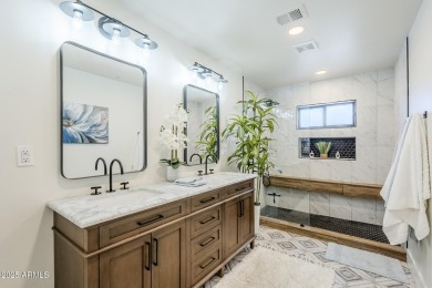 This fully REDESIGNED, Greek Isle-inspired upper-level condo in on Desert Forest Golf Club in Arizona - for sale on GolfHomes.com, golf home, golf lot