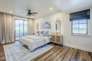 This fully REDESIGNED, Greek Isle-inspired upper-level condo in on Desert Forest Golf Club in Arizona - for sale on GolfHomes.com, golf home, golf lot