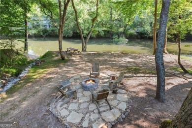 Riverfront living at itCOs finest with 110 feet of river on White Path Golf Club in Georgia - for sale on GolfHomes.com, golf home, golf lot