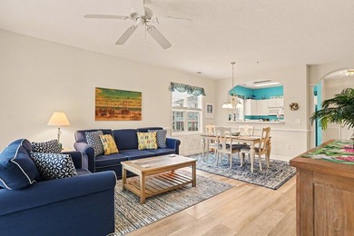 Welcome to this bright and beachy 2-bedroom, 2-bath end-unit on  in South Carolina - for sale on GolfHomes.com, golf home, golf lot