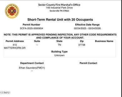 AMAZING INVESTMENT OPPORTUNITY!!! STRU PERMIT IN HAND FROM THE on Bent Creek Golf Course in Tennessee - for sale on GolfHomes.com, golf home, golf lot