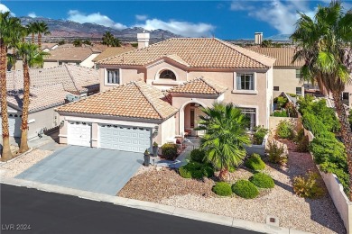 Modern elegance featuring fine finishes, a sparkling blue quartz on Rhodes Ranch Golf Club in Nevada - for sale on GolfHomes.com, golf home, golf lot