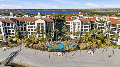 Experience refined beachfront living from the fifth floor of on Miromar Lakes Golf Club in Florida - for sale on GolfHomes.com, golf home, golf lot