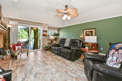 Perched overlooking the golf course, this  two-bedroom on Pointe Royale Village Country Club in Missouri - for sale on GolfHomes.com, golf home, golf lot