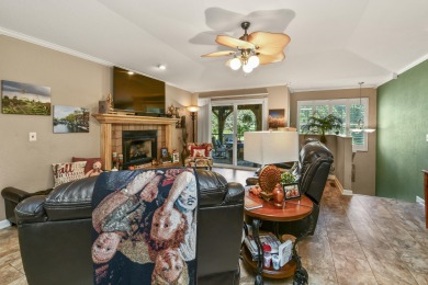 Perched overlooking the golf course, this  two-bedroom on Pointe Royale Village Country Club in Missouri - for sale on GolfHomes.com, golf home, golf lot