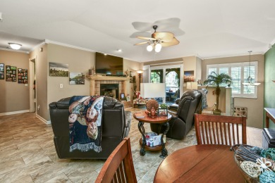 Perched overlooking the golf course, this  two-bedroom on Pointe Royale Village Country Club in Missouri - for sale on GolfHomes.com, golf home, golf lot