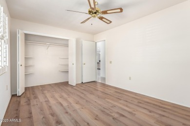 Welcome to this charming 2-bed, 2-bath Gemini home in the heart on Sun City Lakes West and East in Arizona - for sale on GolfHomes.com, golf home, golf lot