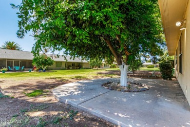 Welcome to this charming 2-bed, 2-bath Gemini home in the heart on Sun City Lakes West and East in Arizona - for sale on GolfHomes.com, golf home, golf lot