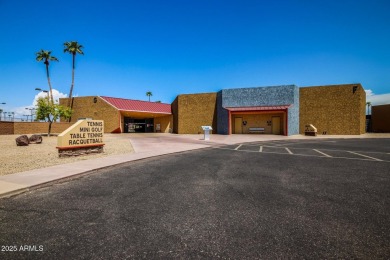 Welcome to this charming 2-bed, 2-bath Gemini home in the heart on Sun City Lakes West and East in Arizona - for sale on GolfHomes.com, golf home, golf lot