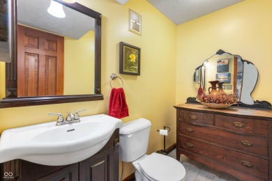 Enjoy life on the water with this 3 bedroom, 2.5 bath, lakefront on Foxcliff Golf Club in Indiana - for sale on GolfHomes.com, golf home, golf lot