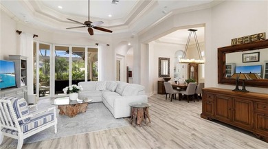 Welcome to an exceptional waterfront retreat offering almost 3 on Miromar Lakes Golf Club in Florida - for sale on GolfHomes.com, golf home, golf lot