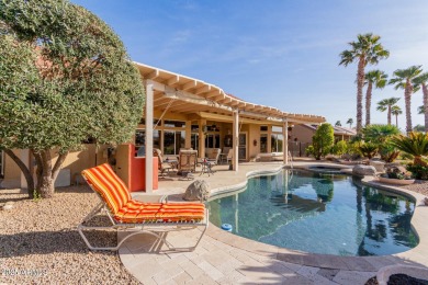 This stunning Truxton model is a true gem, offering 2 bedrooms on Desert Trails in Arizona - for sale on GolfHomes.com, golf home, golf lot