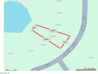 Pondfront Lot in Tropical Gulf Acres. Enjoy peaceful water views on Seminole Lakes Country Club in Florida - for sale on GolfHomes.com, golf home, golf lot