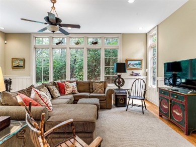 Overlooking the scenic 4th hole, this stunning 4-bedroom, 4 on Lake Toxaway Country Club in North Carolina - for sale on GolfHomes.com, golf home, golf lot