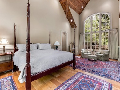 Overlooking the scenic 4th hole, this stunning 4-bedroom, 4 on Lake Toxaway Country Club in North Carolina - for sale on GolfHomes.com, golf home, golf lot