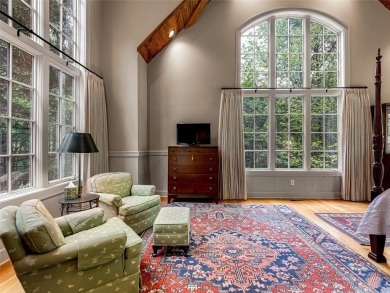 Overlooking the scenic 4th hole, this stunning 4-bedroom, 4 on Lake Toxaway Country Club in North Carolina - for sale on GolfHomes.com, golf home, golf lot