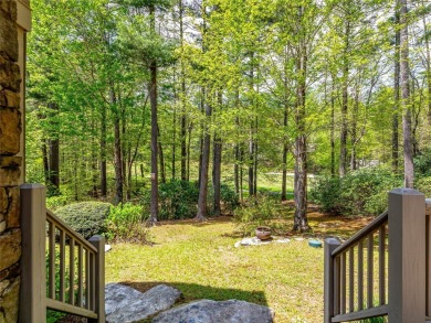 Overlooking the scenic 4th hole, this stunning 4-bedroom, 4 on Lake Toxaway Country Club in North Carolina - for sale on GolfHomes.com, golf home, golf lot