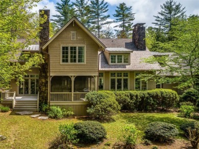 Overlooking the scenic 4th hole, this stunning 4-bedroom, 4 on Lake Toxaway Country Club in North Carolina - for sale on GolfHomes.com, golf home, golf lot