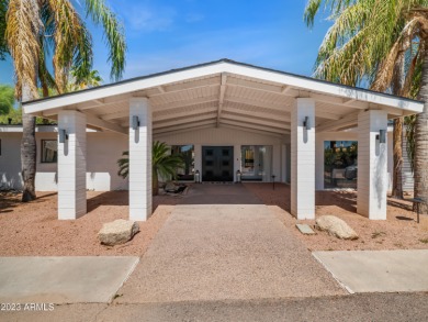 Mid-Century Modern home with endless possibilities located in on The Orange Tree Golf Resort in Arizona - for sale on GolfHomes.com, golf home, golf lot