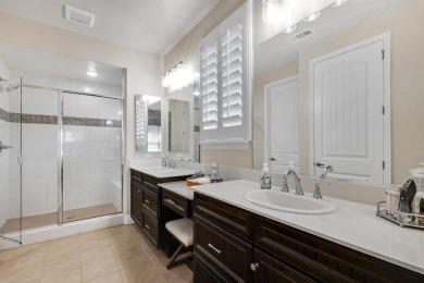 Beautifully landscaped single-story home with an inviting open on Wildhorse Golf Club of Robson Ranch in Texas - for sale on GolfHomes.com, golf home, golf lot