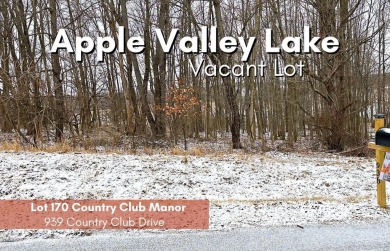 Lovely vacant Apple Valley lot in the Country Club Manor on Apple Valley Golf Course in Ohio - for sale on GolfHomes.com, golf home, golf lot