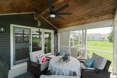 This beautiful 2-story home overlooks the par-3 4th hole at on Hunters Ridge Golf Course in Iowa - for sale on GolfHomes.com, golf home, golf lot