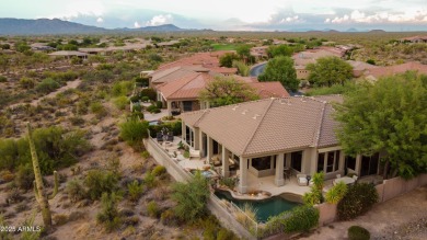 VIEWS, VIEWS, VIEWS!  Commanding golf, mountain & sunset views on Legend Trail Golf Club in Arizona - for sale on GolfHomes.com, golf home, golf lot