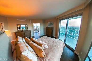 Panoramic views from the 34th floor with floor to ceiling on Las Vegas Country Club in Nevada - for sale on GolfHomes.com, golf home, golf lot