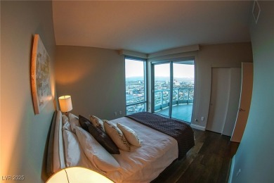 Panoramic views from the 34th floor with floor to ceiling on Las Vegas Country Club in Nevada - for sale on GolfHomes.com, golf home, golf lot