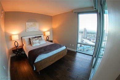 Panoramic views from the 34th floor with floor to ceiling on Las Vegas Country Club in Nevada - for sale on GolfHomes.com, golf home, golf lot