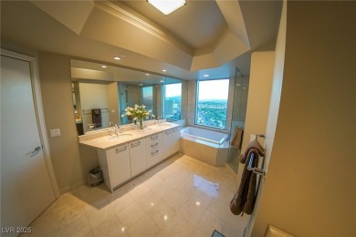 Panoramic views from the 34th floor with floor to ceiling on Las Vegas Country Club in Nevada - for sale on GolfHomes.com, golf home, golf lot