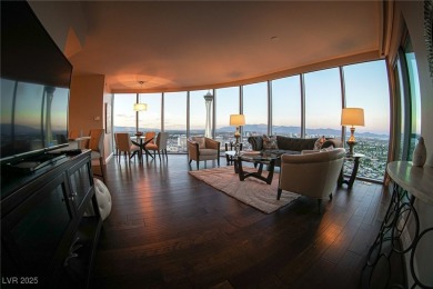 Panoramic views from the 34th floor with floor to ceiling on Las Vegas Country Club in Nevada - for sale on GolfHomes.com, golf home, golf lot