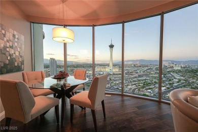 Panoramic views from the 34th floor with floor to ceiling on Las Vegas Country Club in Nevada - for sale on GolfHomes.com, golf home, golf lot