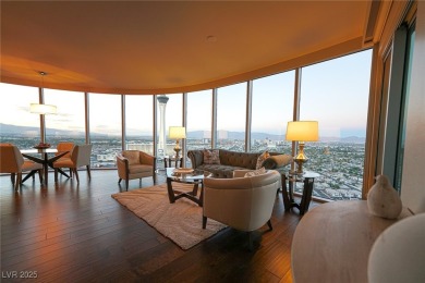 Panoramic views from the 34th floor with floor to ceiling on Las Vegas Country Club in Nevada - for sale on GolfHomes.com, golf home, golf lot