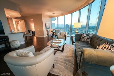 Panoramic views from the 34th floor with floor to ceiling on Las Vegas Country Club in Nevada - for sale on GolfHomes.com, golf home, golf lot