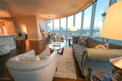Panoramic views from the 34th floor with floor to ceiling on Las Vegas Country Club in Nevada - for sale on GolfHomes.com, golf home, golf lot
