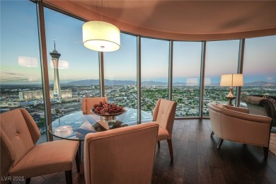 Panoramic views from the 34th floor with floor to ceiling on Las Vegas Country Club in Nevada - for sale on GolfHomes.com, golf home, golf lot