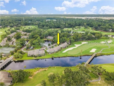It's all about the view, and this villa delivers in spades! on Palmetto Dunes Golf Course and Resort in South Carolina - for sale on GolfHomes.com, golf home, golf lot