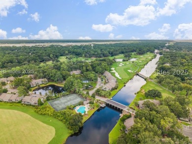 It's all about the view, and this villa delivers in spades! on Palmetto Dunes Golf Course and Resort in South Carolina - for sale on GolfHomes.com, golf home, golf lot