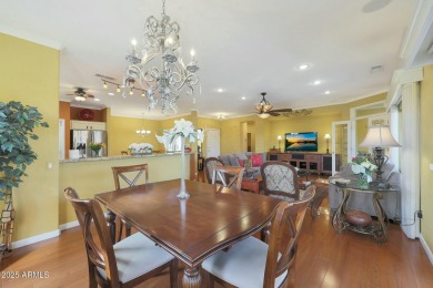 Welcome home to this extended Verde with upgrades in all of the on Sun City Grand Golf Couse and Club in Arizona - for sale on GolfHomes.com, golf home, golf lot
