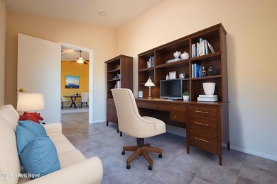 This move-in-ready residence, FULLY RENOVATED IN 2023, boasts a on Tuscany Falls At Pebble Creek in Arizona - for sale on GolfHomes.com, golf home, golf lot