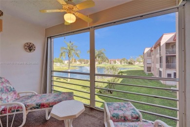 Stunning water & golf course views!  1-bed, 1.5-bath condo in on Sunrise Lakes Phase III in Florida - for sale on GolfHomes.com, golf home, golf lot