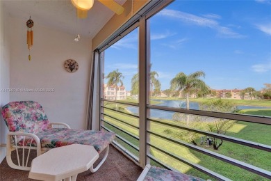 Stunning water & golf course views!  1-bed, 1.5-bath condo in on Sunrise Lakes Phase III in Florida - for sale on GolfHomes.com, golf home, golf lot
