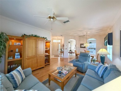 This St. Ives floor plan with screened in LANDSCAPED courtyard on Kings Ridge Golf Club in Florida - for sale on GolfHomes.com, golf home, golf lot